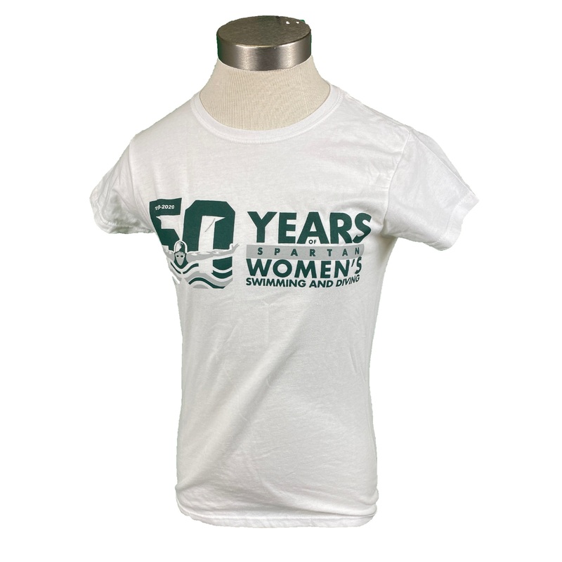 MSU Women’s Swimming and Diving White T-Shirt Women’s Size S