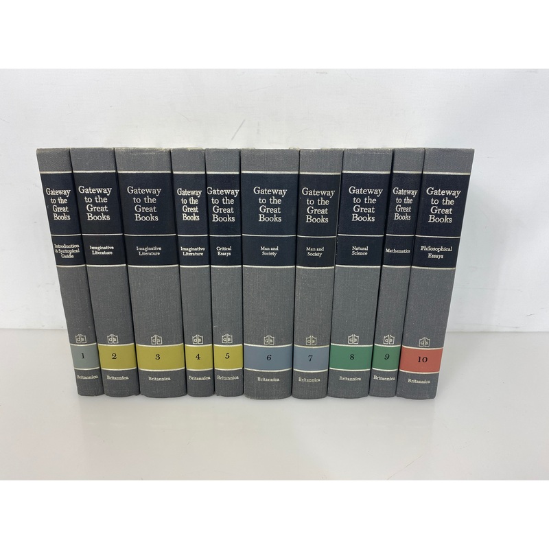Complete 10 Volume Set: Gateway to the Great Books 1963 Encyclopedia Britannica