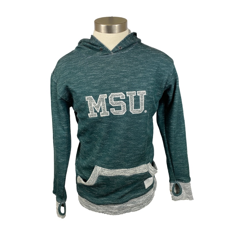 Green Michigan State Sweatshirt Unisex Size S
