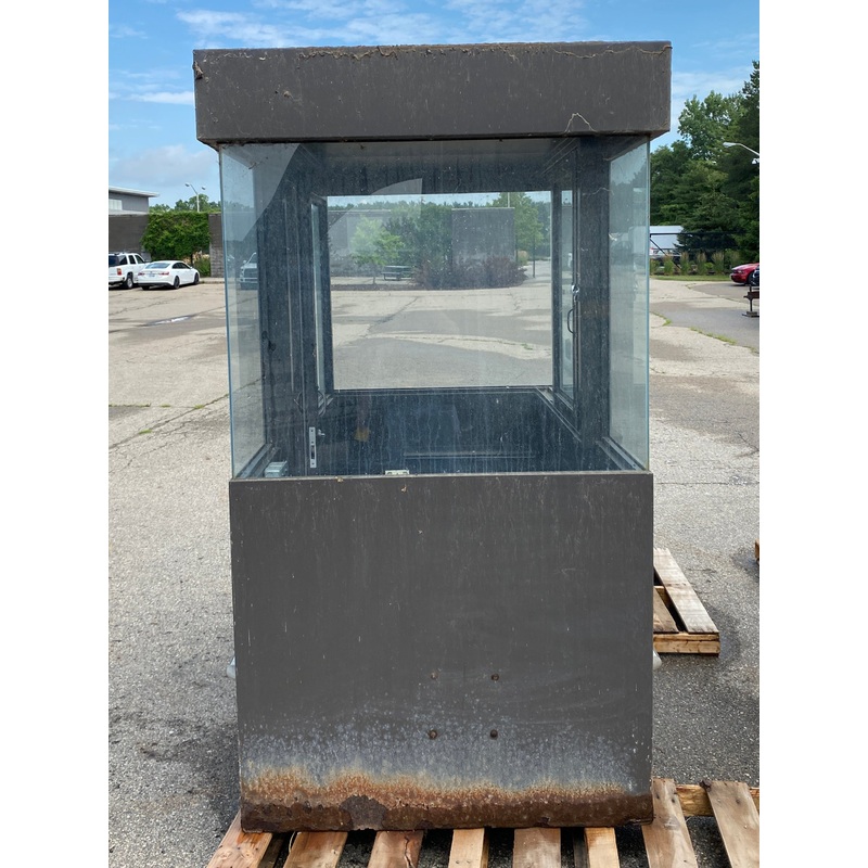 Grey Colored Ticket Booth
