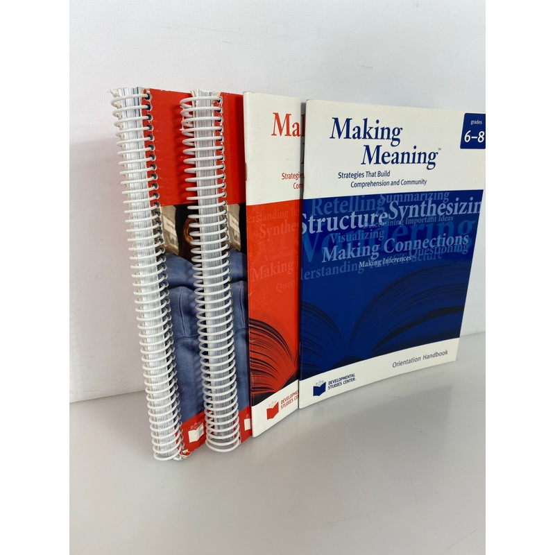 Lot of 4: Making Meaning Grade 6 Teacher’s Manual/Orientation/Assessment Books