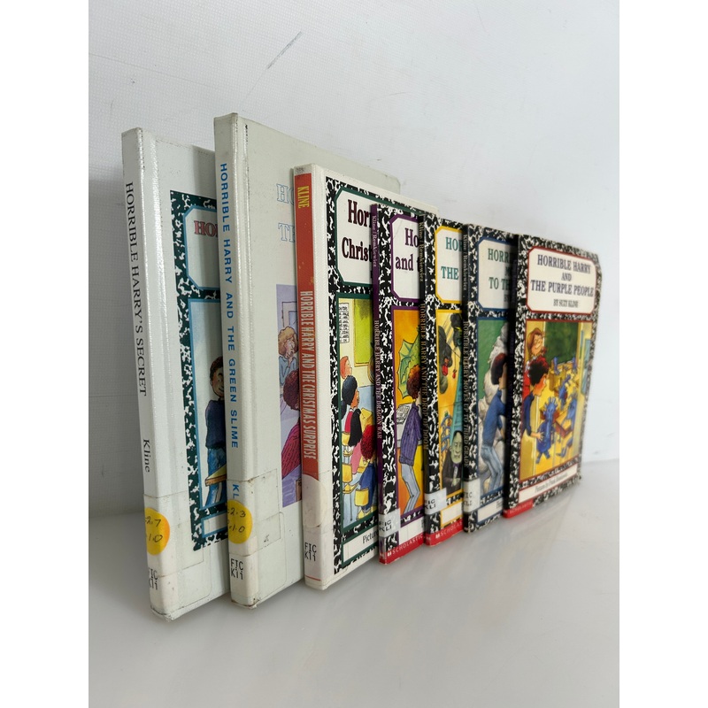 Lot of 7 Horrible Harry Short Kids’ Chapter Books 3 HC 4 PB Ex-Lib