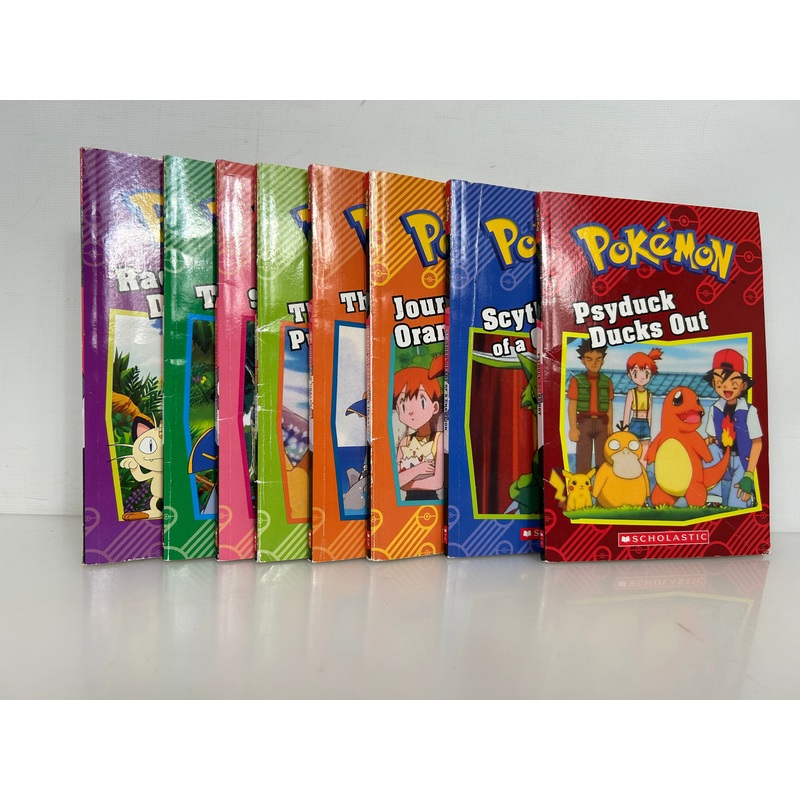 Lot of 8 Pokemon Paperback Chapter Books Scholastic Kids 2017
