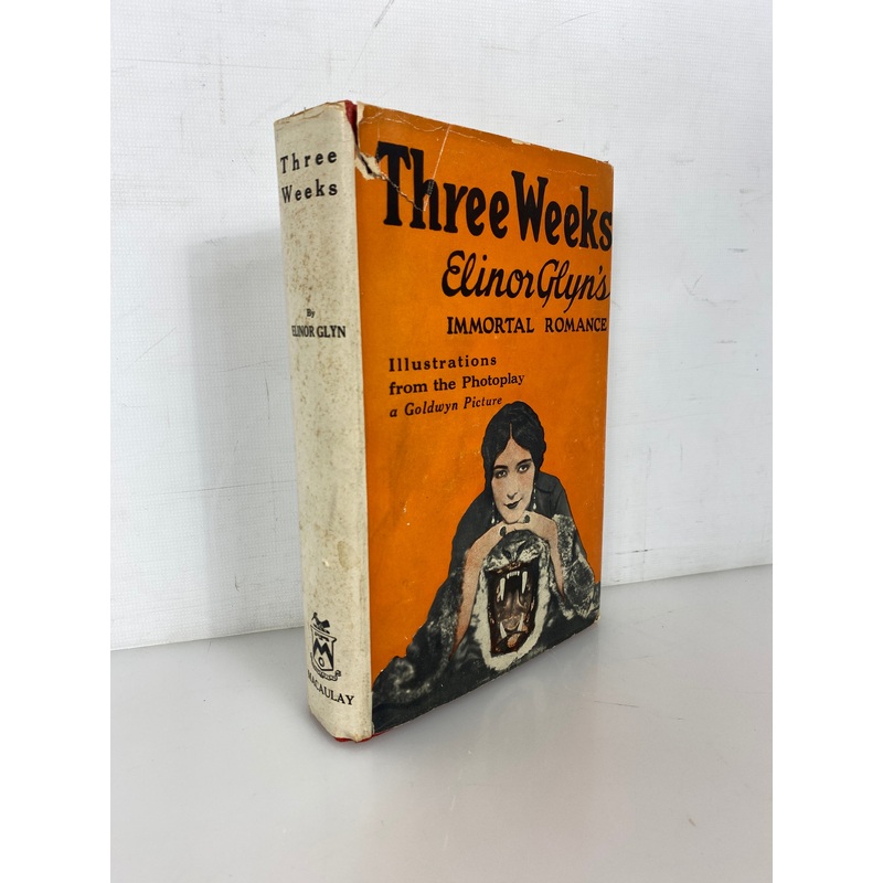Three Weeks by Elinor Glyn 1907 Illustrations from Photoplay Antique HC DJ