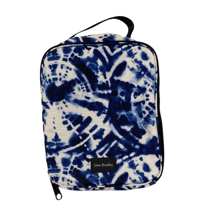 Vera Bradley White and Blue Tie-Dye Lunch Box