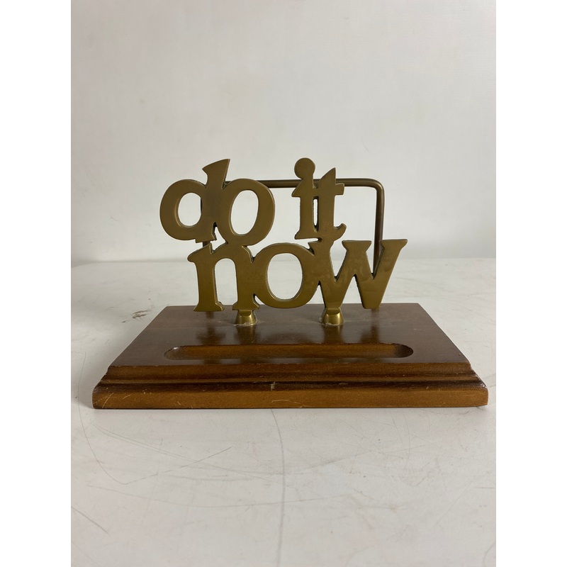 Vintage Metal Do It Now Letter Holder