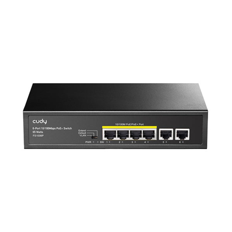 Cudy, 6-Port 10/100M PoE+ Switch – FS1006P