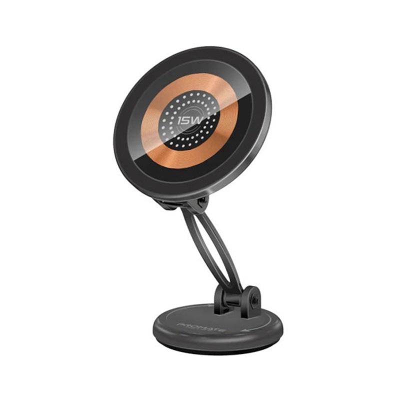 Promate, MAGNUS2-QI, SecureGrip 360 Cradleless 15W Magsafe Compatible Wireless Car Charger