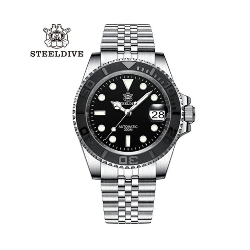 Steeldive Automatic Watch SD1953t Stainless Steel NH35 Japanese Movement 300m Diving Watches