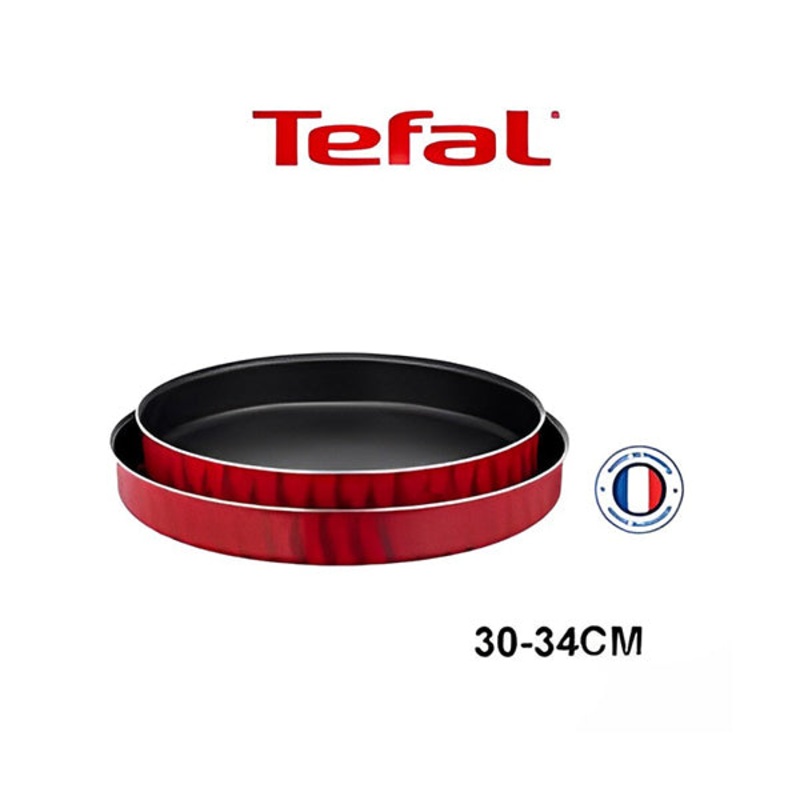 TEFAL Tempo Flame 2-Piece Set, Kebbe Dishes 30/34cm