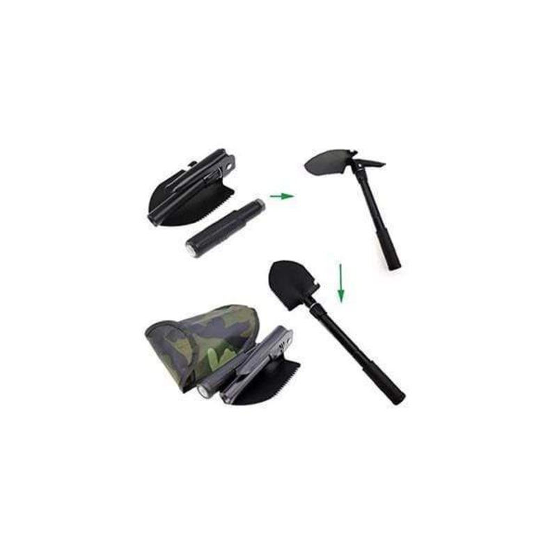 2 in 1 Ultimate Survival Emergency Camping Shovel – 2 Pcs