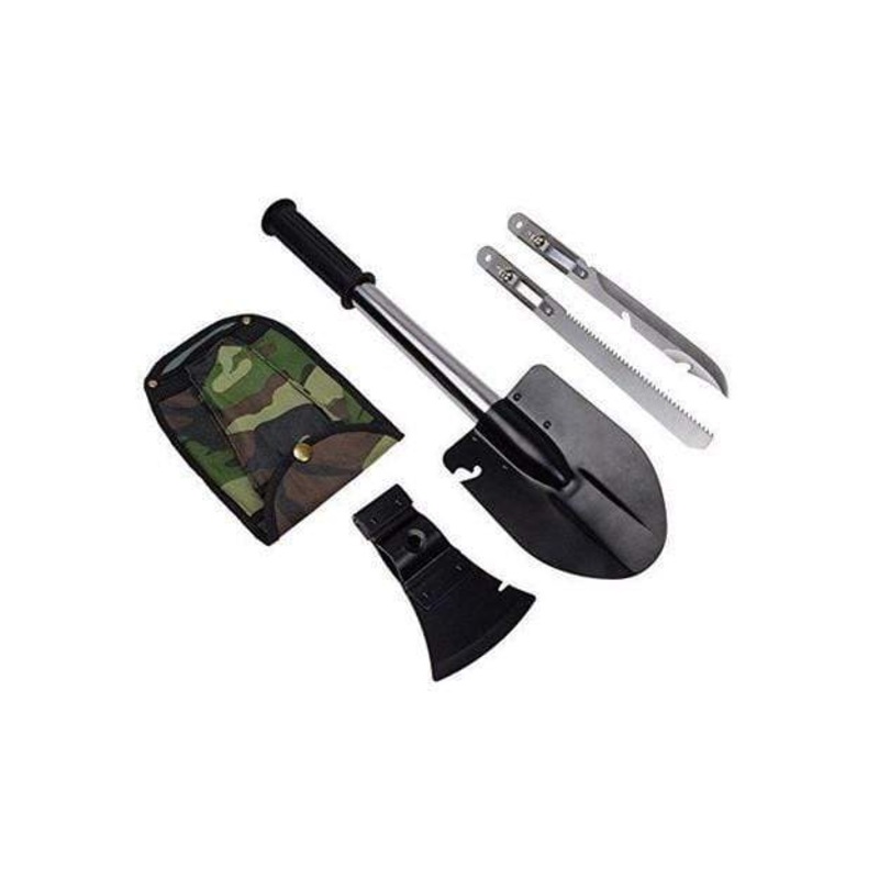 4 In 1 Ultimate Survival Emergency Camping Tools With Pouch – 4 Pcs