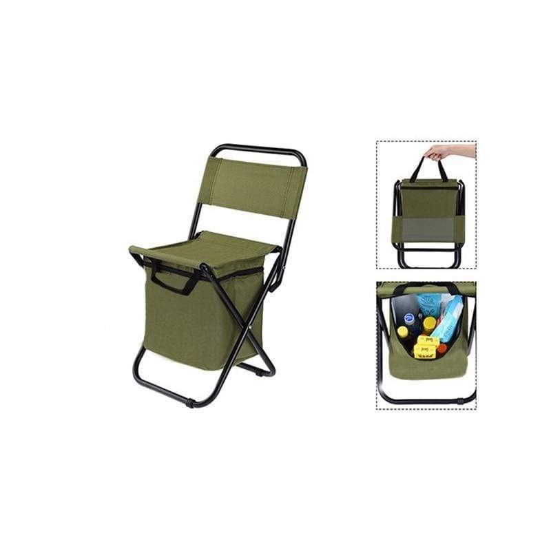 Foldable Portable Chair With Cooler & Thermal Bag – Seat Height 45 cm