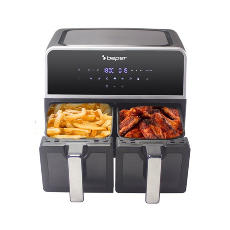 Beper, 9 Liter Double Basket Air Fryer, P101FRI090