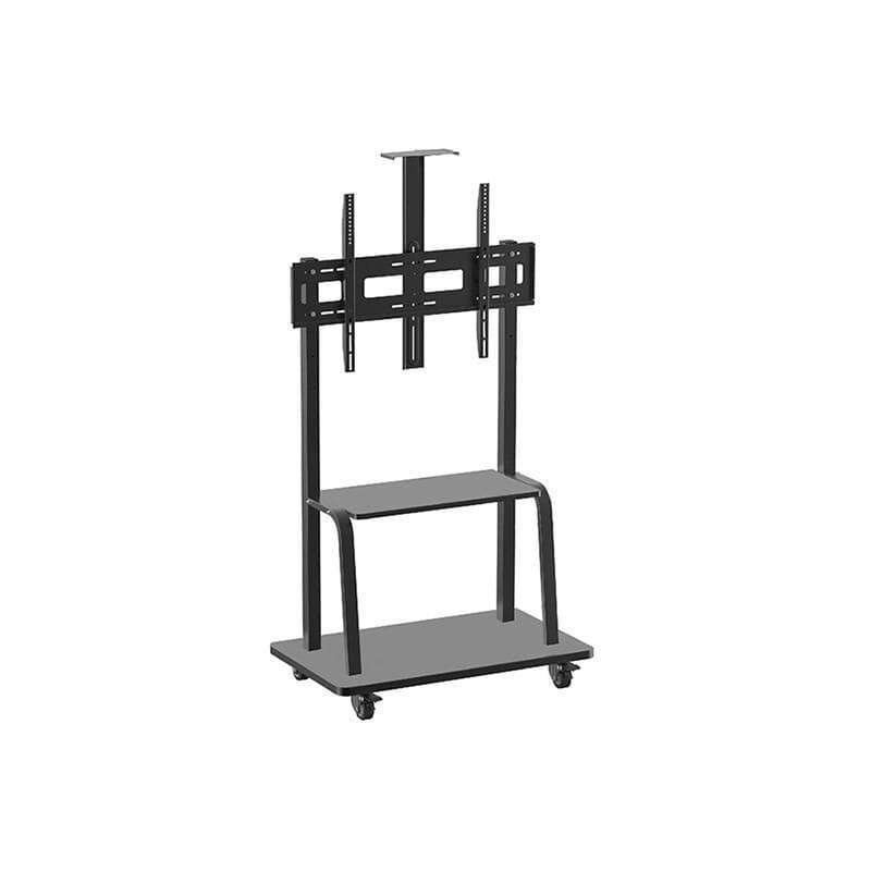Conqueror Moving Floor Stand with Shelf for LED – LCD – Plasma TV 32”-80” – HFL4