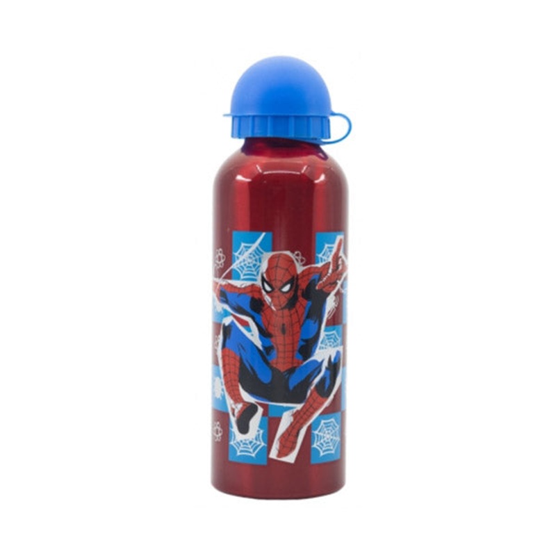 Disney Stor High Aluminium Bottle 530ml Spiderman Arachnid Grid – 74760