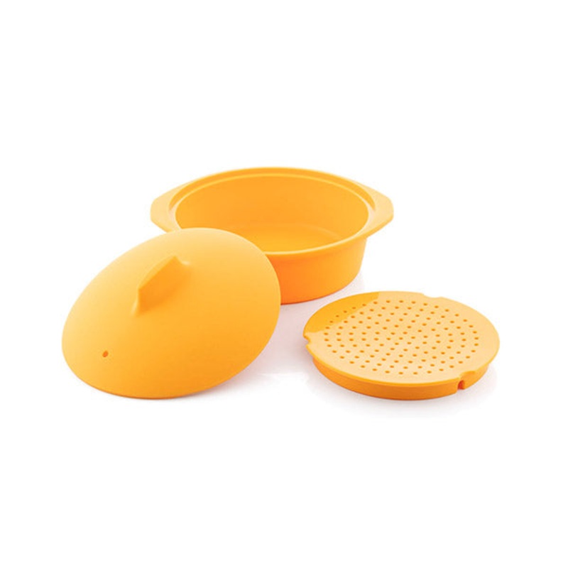 InnovaGoods Multifunction Silicone Steamer with Recipes Silicotte – V0103315