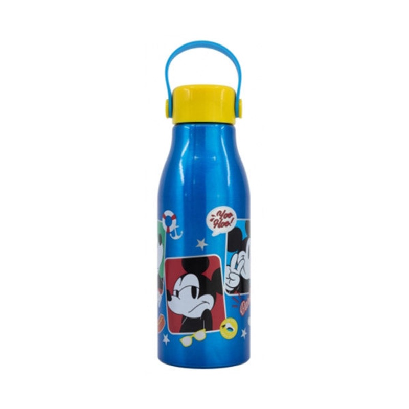 Stor Flexi Handle Aluminium Bottle 760ml Mickey Mouse Fun-Tastic – 74361