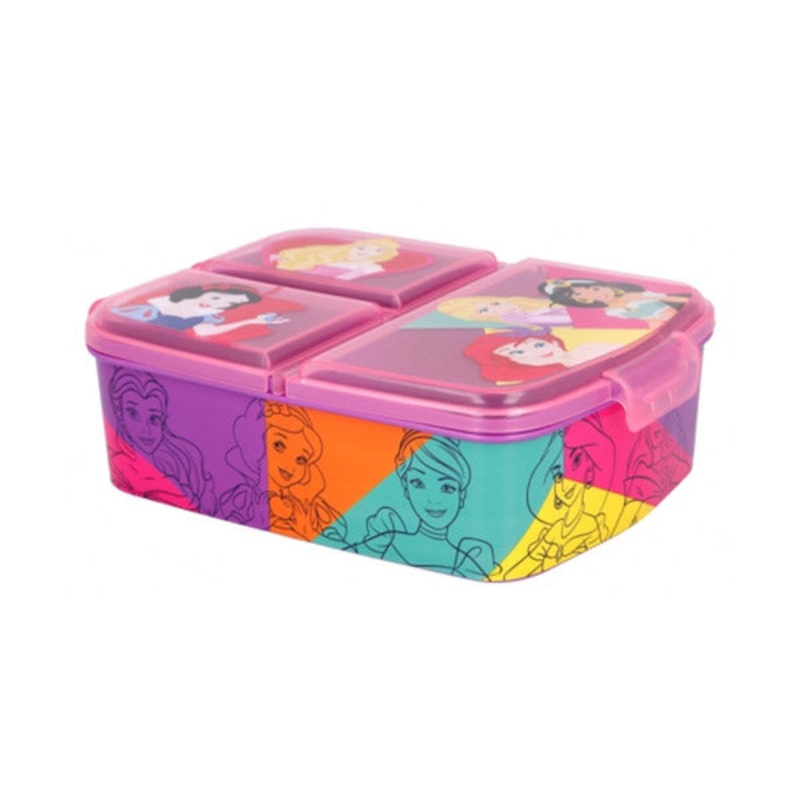 Stor Multi Compartment Sandwich Box Princess Bright & Bold – 51220