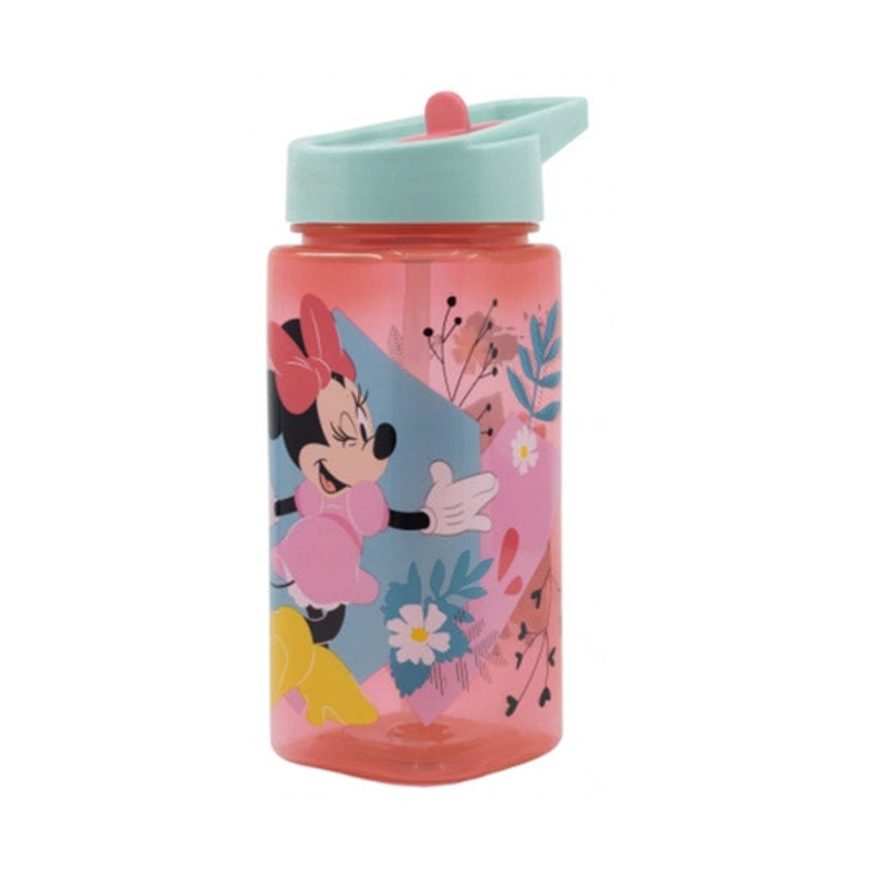 Stor Square Water Bottle 510ml Minnie Mouse Being More Minnie – 74414