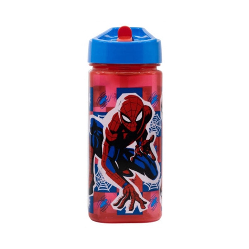 Stor Square Water Bottle 510ml Spiderman Arachnid Grid – 74714
