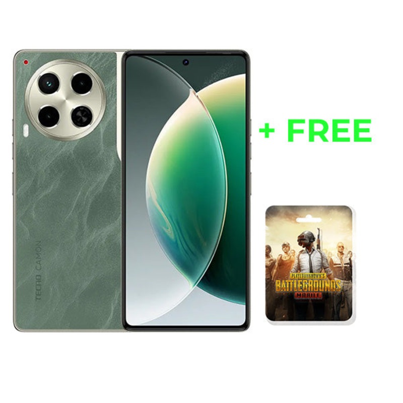 TECNO Camon 30 5G, 24GB/512GB (12GB Extended RAM) Cover and Protection Included + Free Tecno Buds 3 + Free PUBG Mobile 60 UC Voucher + 100 Days Screen Replacement Warranty