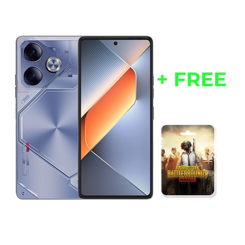 TECNO Pova 6 24GB/256GB (12GB Extended RAM) Cover and Protection Included + Free PUBG Mobile 60 UC Voucher + 100 Days Screen Replacement Warranty