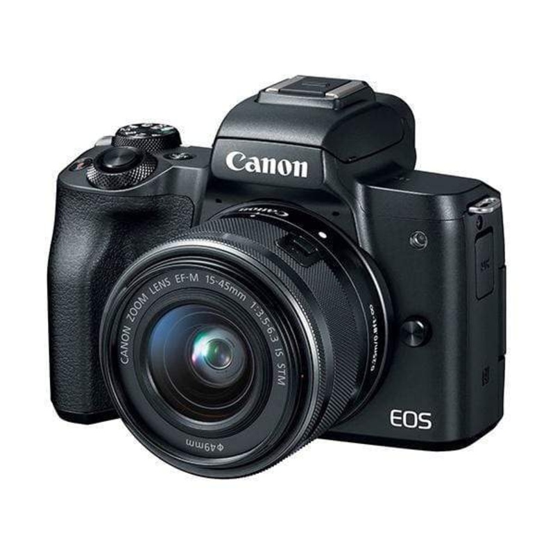 Canon EOS M50 Mirrorless Digital Camera (Black) + EF-M 15-45mm Lens 4K Video