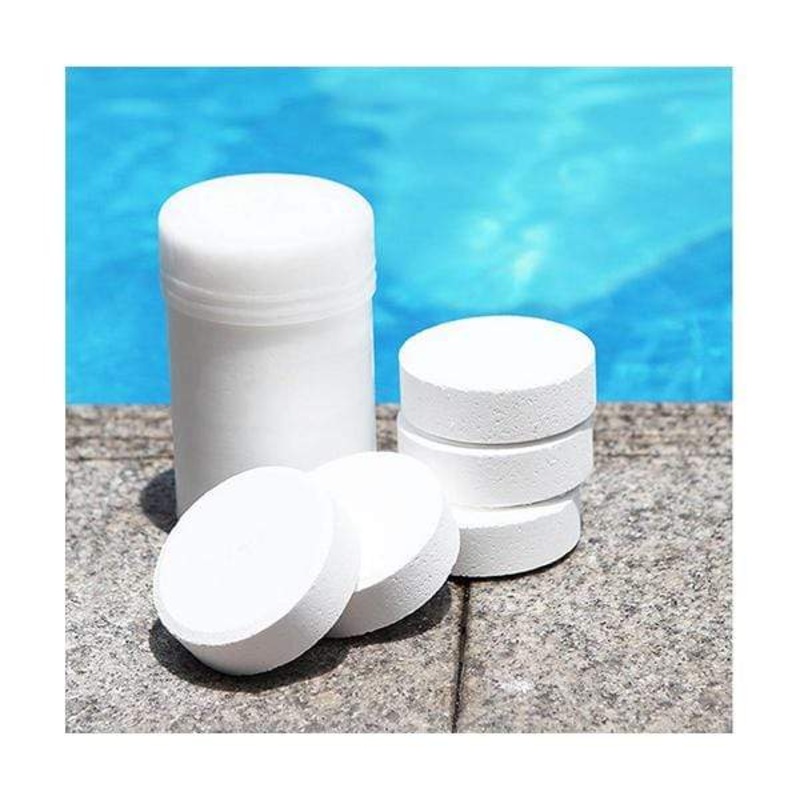 Chlorine Tablets, Swimming Pool Control Equipment, Water Treatment Disinfectant, 1KG, 5 Tablets