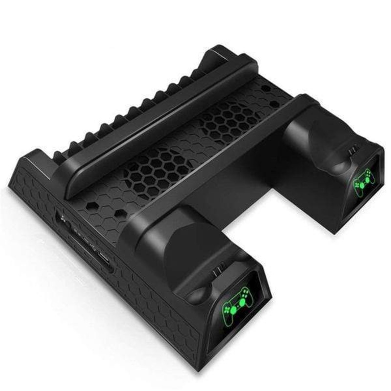 DOBE, Multifunction Vertical Cooling Stand, with Dual USB Charger Dock for PS4 for PS4 Slim/PS4 Pro Console