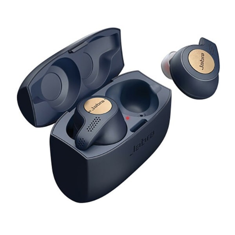 Jabra Elite Active 65t Earbuds  True Wireless Earbuds with Charging Case, Copper Blue  Bluetooth Earbuds with a Secure Fit and Superior Sound, Long Battery Life and More (100-99010000-60)