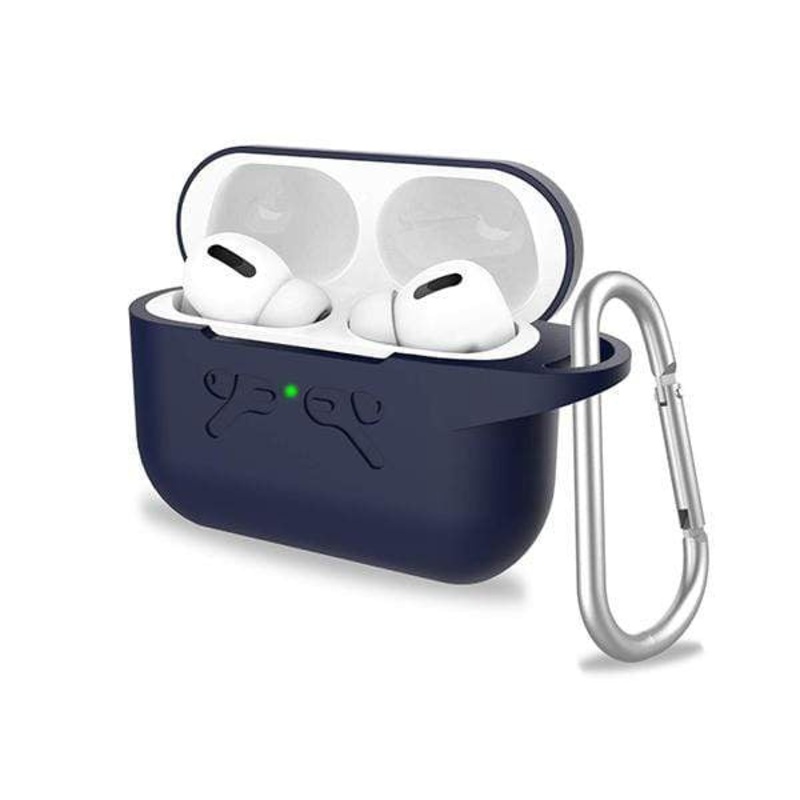 AirPods Pro Silicone Protective Case with Anti-Lost Carabiner, Well Fits and Durable Anti-Shock