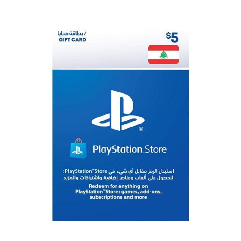 Lebanon PlayStation Gift Card – 5 USD