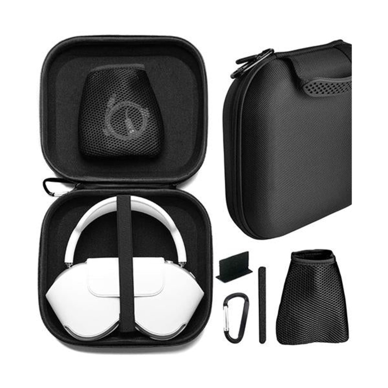 Smart Hard Shell Case for AirPods Max Headphones, Can Make Headphones Into Sleep Mode Immediately, Replacement Protective Hard Shell Travel Carrying Bag with Cable Storage