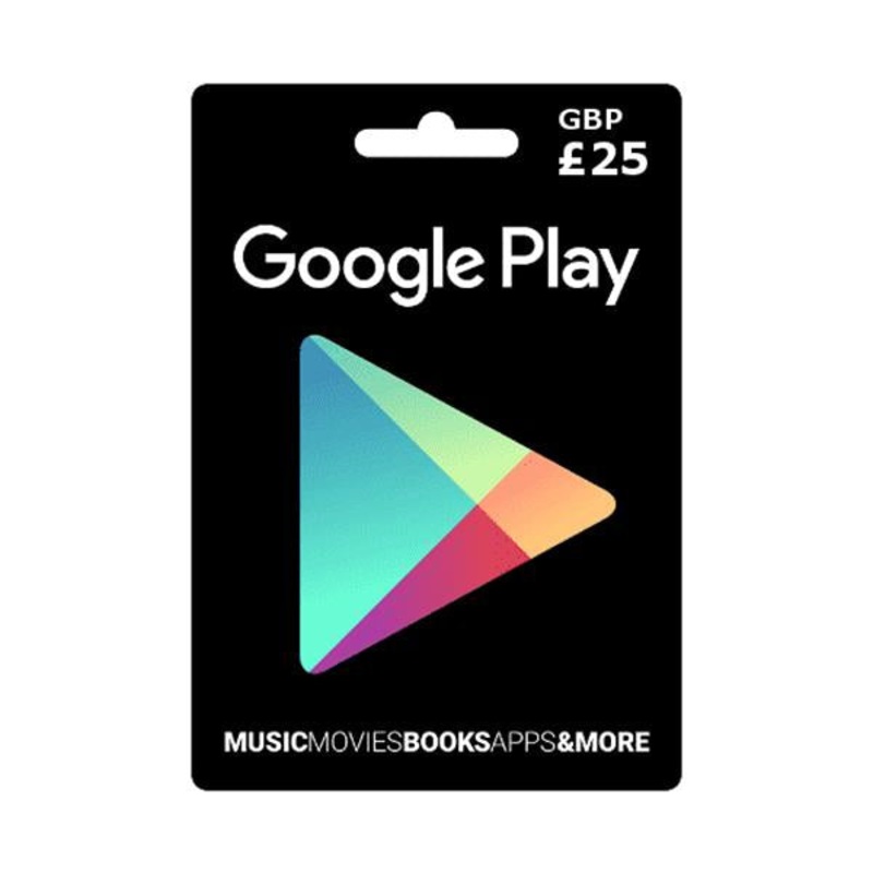 UK Google Play Gift Code GBP 25