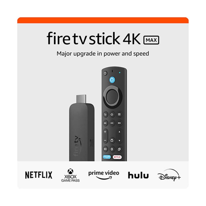 Amazon Fire TV Stick 4K Max (newest model), our most powerful 4K streaming stick with Wi-Fi 6E support, 16GB Storage, free and live tv