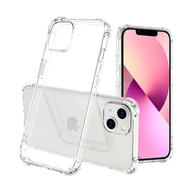 iPhone 13 Crystal Clear TPU Transparent Case Protective Back Cover