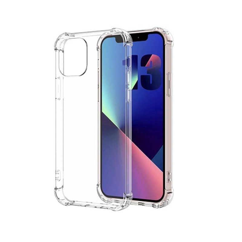 iPhone 13 Pro Max Crystal Clear TPU Transparent Case Protective Back Cover
