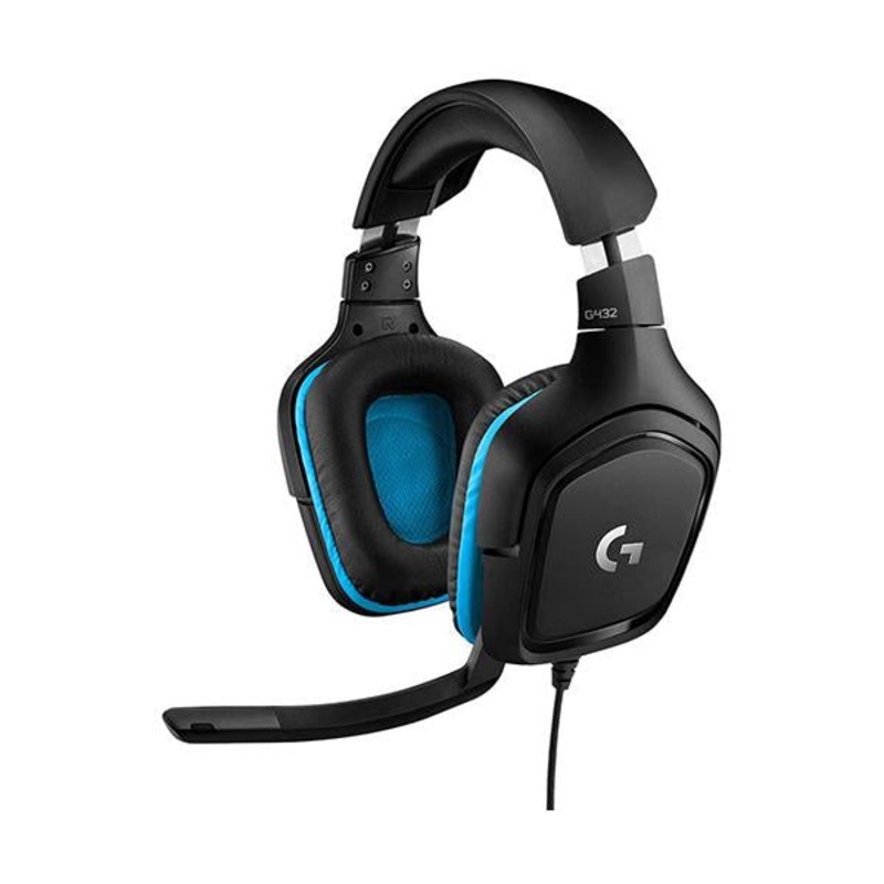 Logitech G432 Wired Gaming Headset, 7.1 Surround Sound, DTS Headphone:X 2.0, Flip-to-Mute Mic, PC, Xbox One, Xbox Series X|S, PS5, PS4, Switch – 981-000770