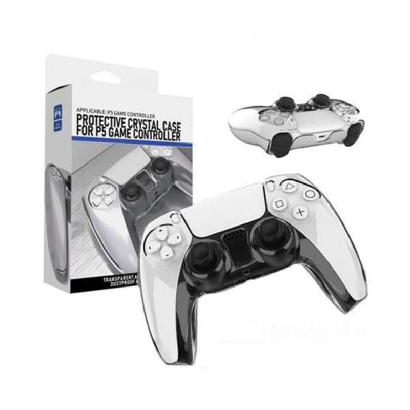 Protective Crystal Clear Shock Dust Proof Cover Case for PS5 DualSense Wireless Controller