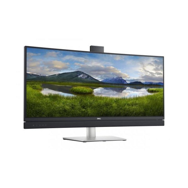 Dell C3422WE Curved Monitor 34, Video conferencing, Integrated IR Camera, 4K Curved, 1 Display Port, 1 HDMI, 3 USB, 1 USB-C
