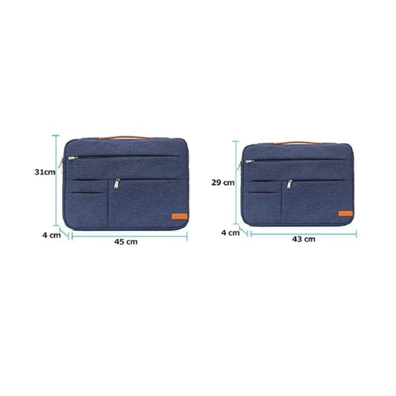 Kingslong 15.6 Slim Case with 2 Outside Compartments Color Blue – KLM181007
