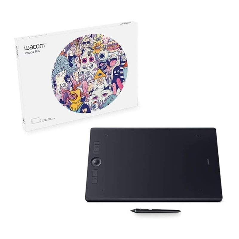 Wacom PTH860 Intuos Pro Digital Graphic Drawing Tablet for Mac or PC, Large, New Model
