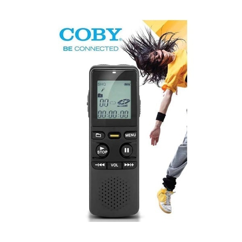 Coby Digital Voice Recorder 8GB Audio Sound Recorder MP3 Player – CVR30