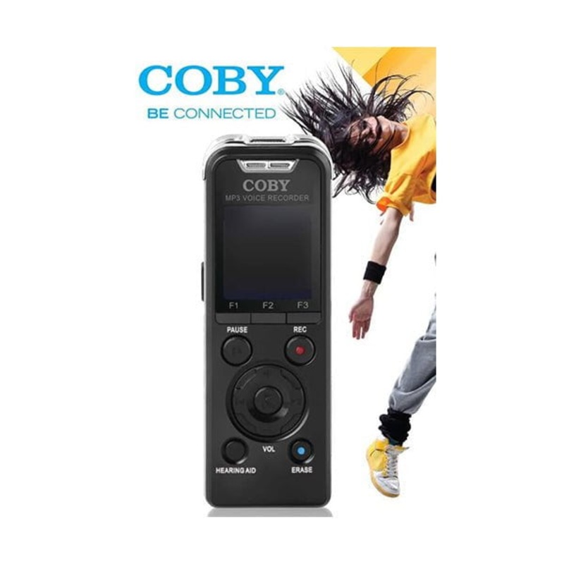 Coby Digital Voice Recorder 8GB Audio Sound Recorder MP3 Player – CVR50