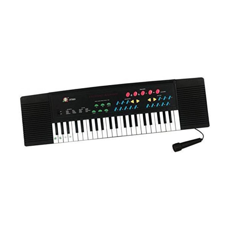 Miles 3738 BIG Keyboard Piano with 37 Keys, Microphone, and Charger, Recording – Great Toy Gift