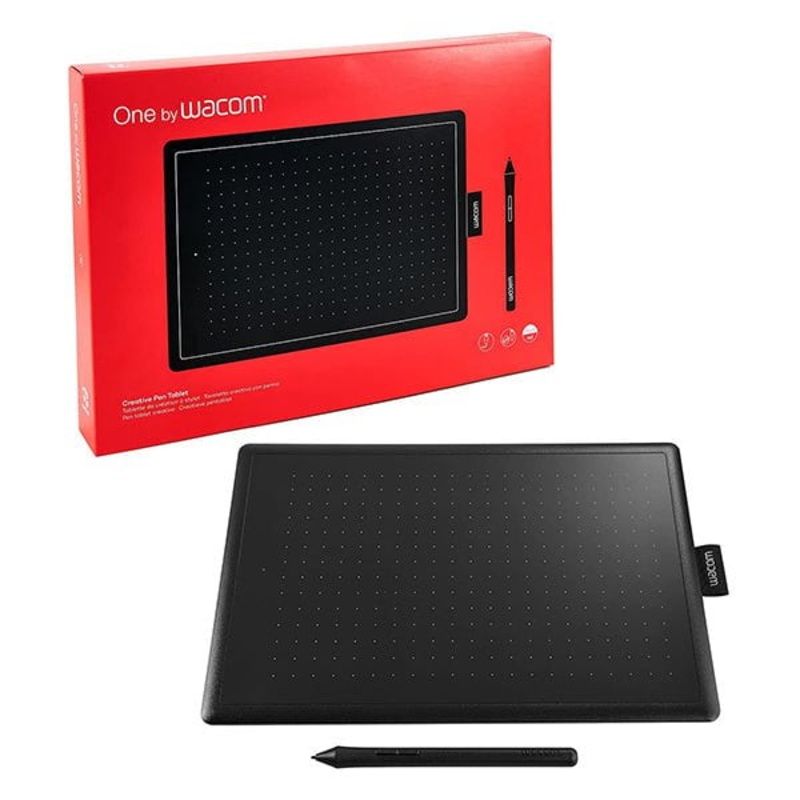 One by Wacom student drawing tablet for Windows PC, Mac and certified Works With Chromebook, medium – CTL672K1A