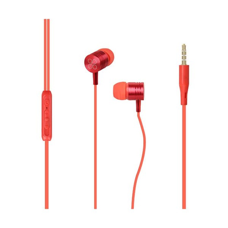 Promate, Meta Wired Earphones, Metal 3.5mm in-Ear Earphones Stereo Headphones with Crystal Sound, Noise Isolating, Built-in Volume Control and Microphone