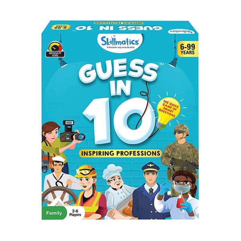 Skillmatics, Guess in 10 Inspiring Professions, 6-99 Years, Super Fun for Travel & Family Game Night, SKILL54GIP
