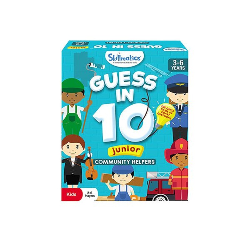 Skillmatics, Guess in 10 Junior Community Helpers, 3-6 Years, Gifts, Super Fun & Educational, SKILL143GJCH